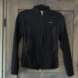 Nike Black Bomber Jacket Lightweight Performance